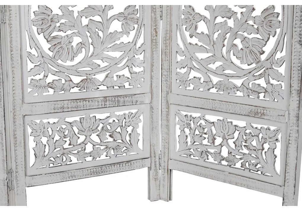 Παραβάν DKD Home Decor Λευκό Ξύλο από Μάνγκο Ξύλο MDF 150 x 2 x 180 cm