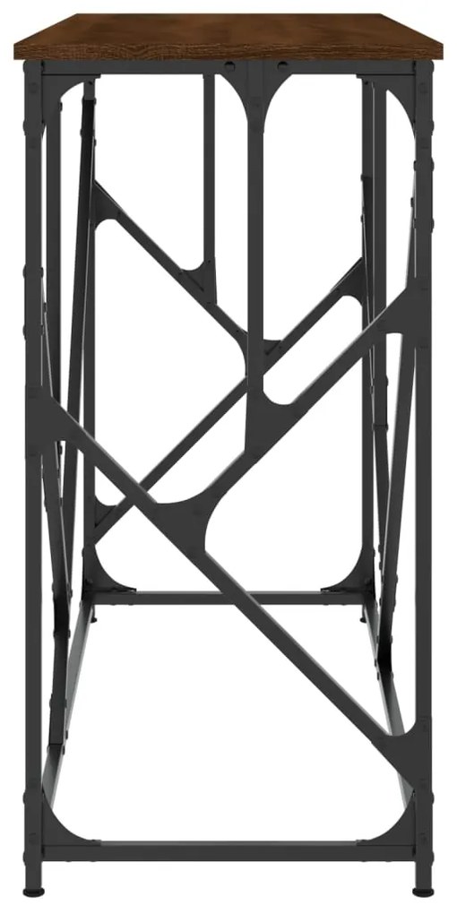 vidaXL Τραπέζι Κονσόλα Καφέ Δρυς 100x40x80 εκ. Επεξεργασμένο Ξύλο