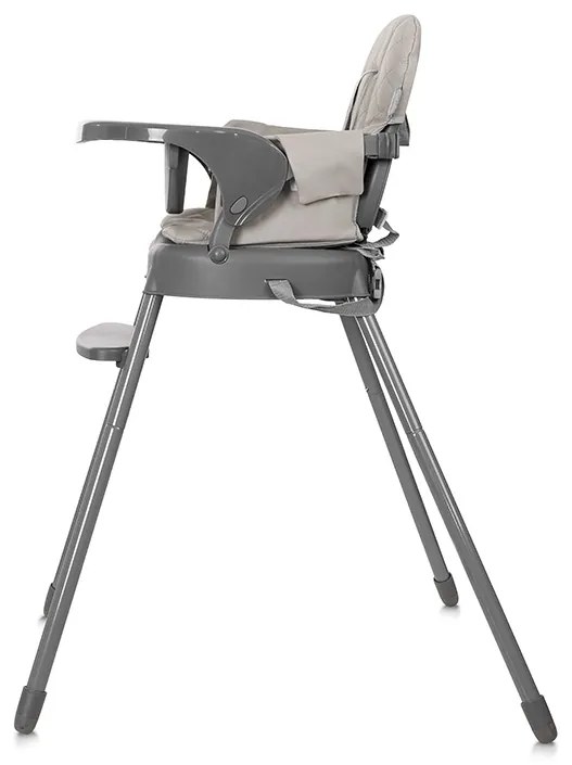 Καρεκλάκι φαγητού Siesta 3in1 Grey Leather 10100532506 Lorelli