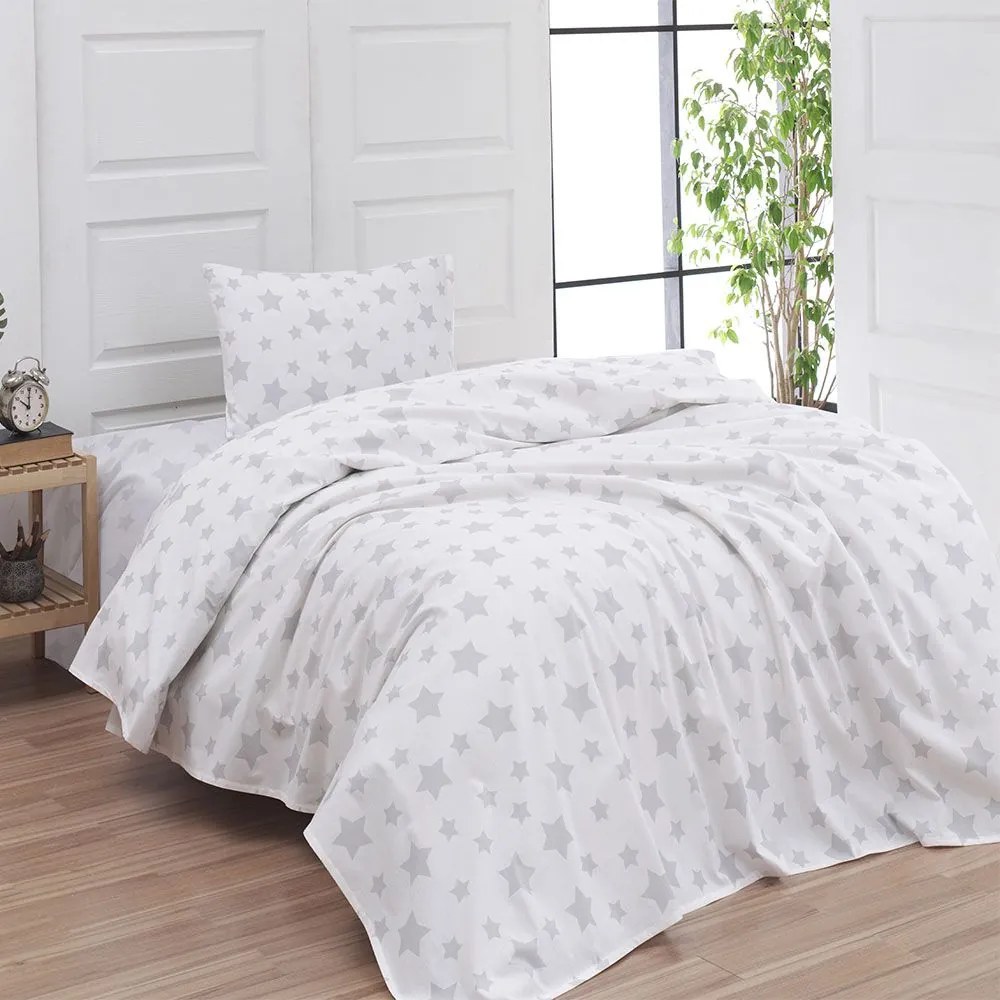 Μαξιλαροθήκες 2540 (Σετ 2τμχ) Grey Viopros 50Χ70 100% Cotton Flannel