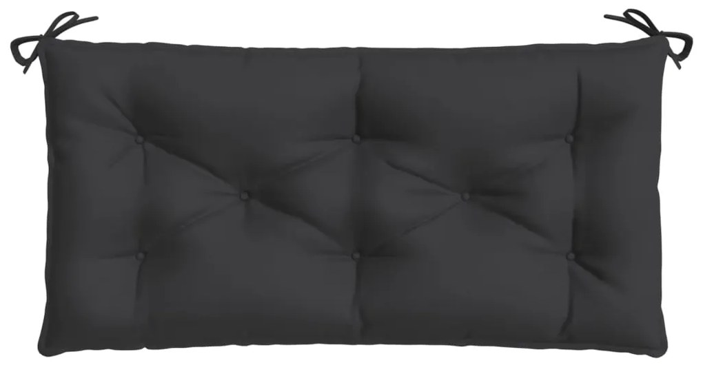 vidaXL Μαξιλάρι Πάγκου Κήπου Μαύρο 110x50x7 εκ. Ύφασμα Oxford
