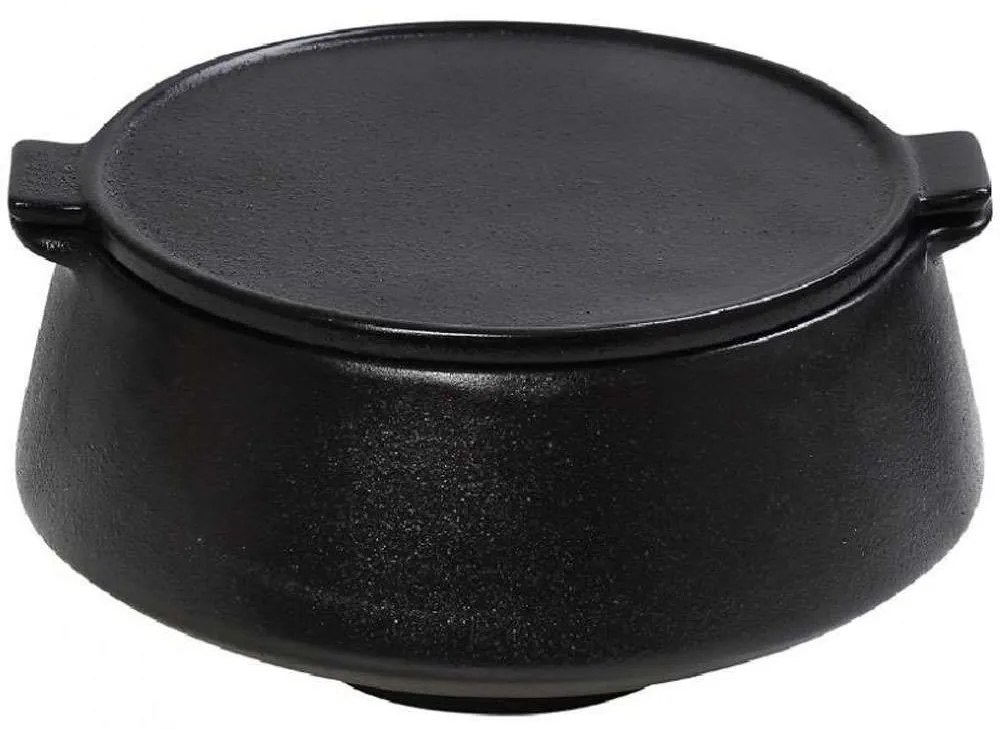 Βάζο Γενικής Χρήσης Mianmar GMT202 15,5x13,2x8cm Black Espiel Clay
