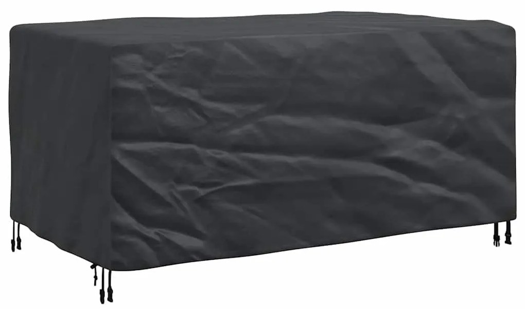 vidaXL Κάλυμμα επίπλων εξωτερικού χώρου Μαύρο 160 x 100 x 70 εκ. 210D