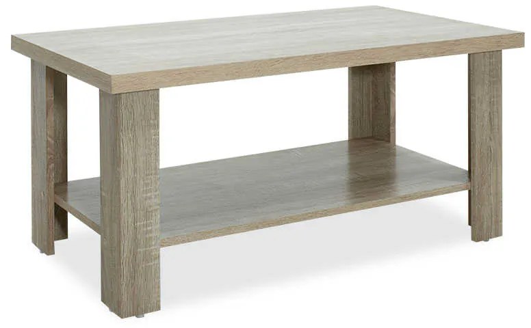Τραπέζι σαλονιού RIANO pakoworld χρώμα sonoma 89,5x49,5x42,5εκ