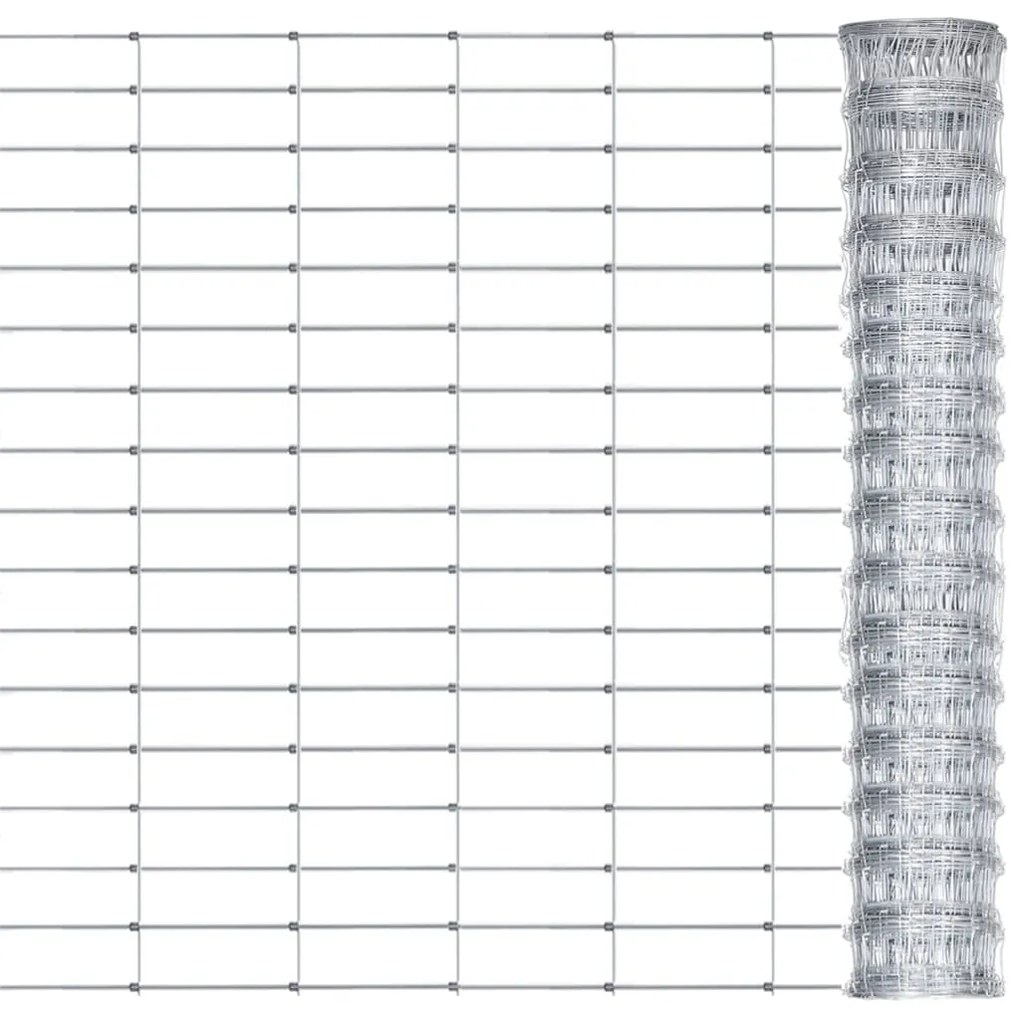 Συρματόπλεγμα Περίφραξης Ασημί 50 x 0,8 μ. Γαλβανισμένο Ατσάλι