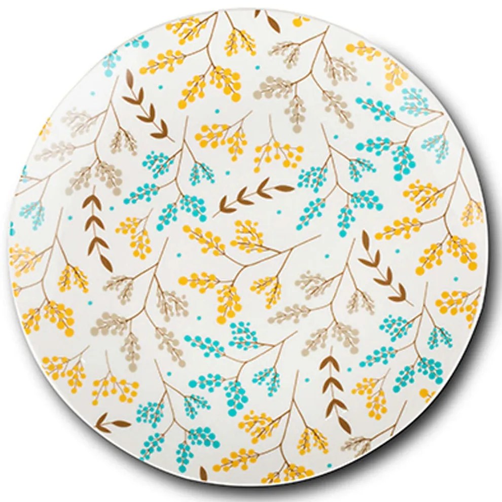 Πιάτο Φρούτου Lydia 10-099-342 Φ19x2cm Multi Nava Porcelain