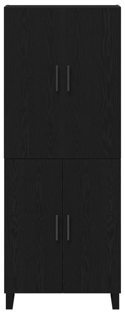vidaXL Ντουλάπες 2 τεμ Μαύρη Δρυς 69,5x34x180 εκ Επεξεργασμένο Ξύλο