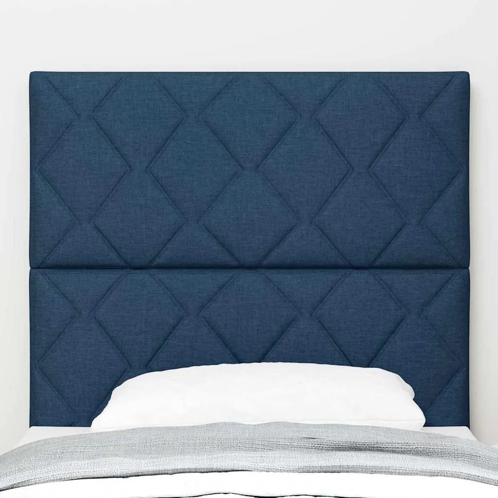 vidaXL Υφασμάτινο Κεφαλάρι Geometric με κεφαλάρι Μπλε 90 cm ύφασμα