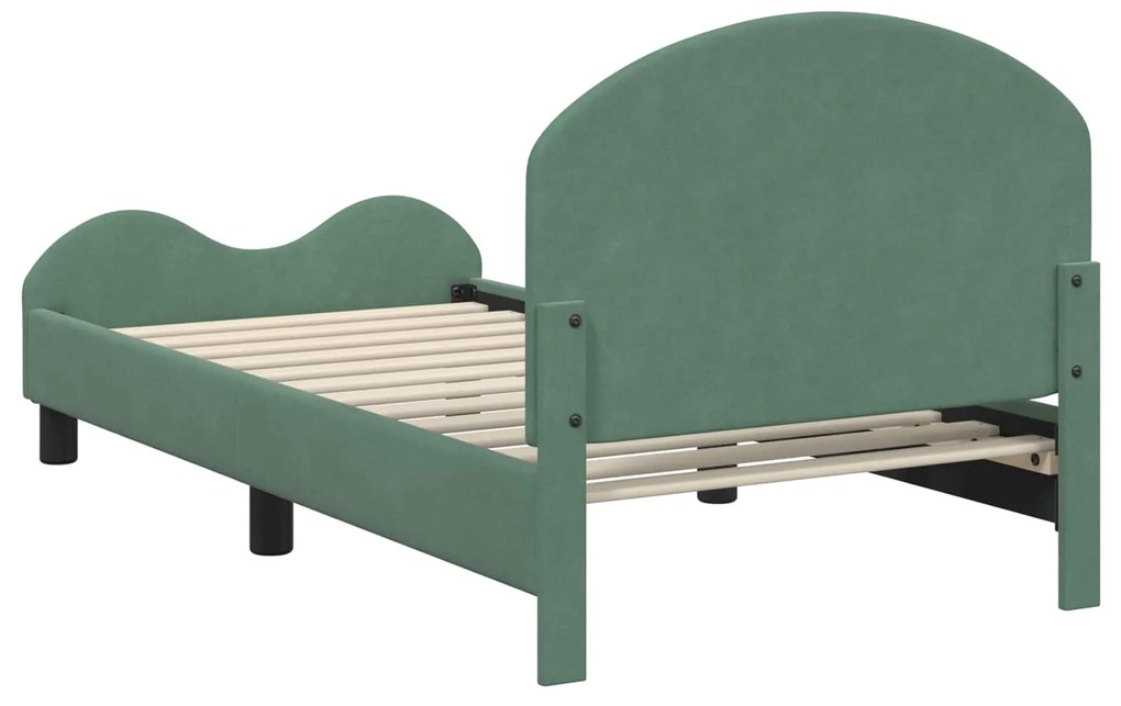 vidaXL Κρεβάτι Παιδικής Κρεβατοκάμαρας με Κεφαλάκι Θαλασσί 80 x 160 cm