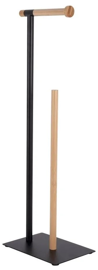 Βάση Χαρτιού Επιδαπέδια PT4054BK 16x67,5cm Black-Natural Present Time Μέταλλο,Bamboo