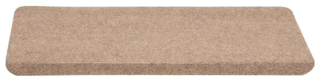 vidaXL Πατάκια Σκάλας Αυτοκόλλητα 30 τεμ. Μπεζ 65x24,5x3,5 εκ.