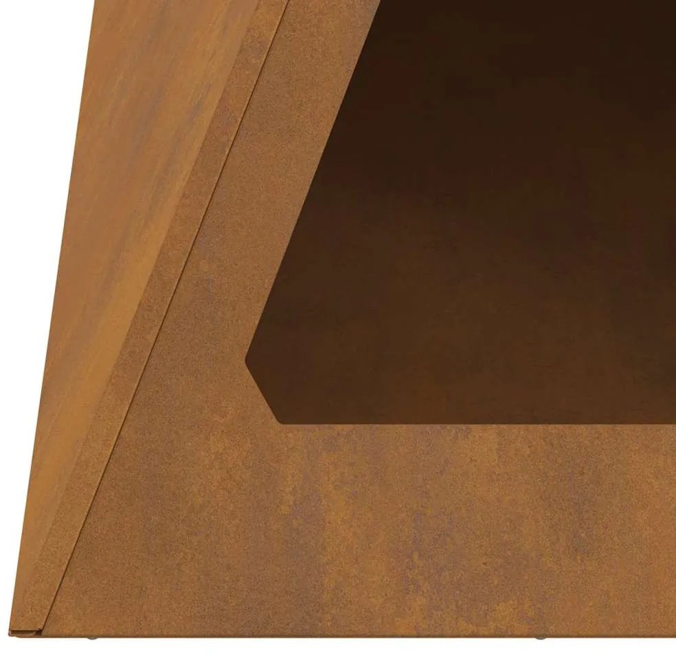 vidaXL Σίγκα Πυρός Πυραμίδα 50x50x51 εκ Ατσάλι ανθεκτικό στην καιρική φθορά