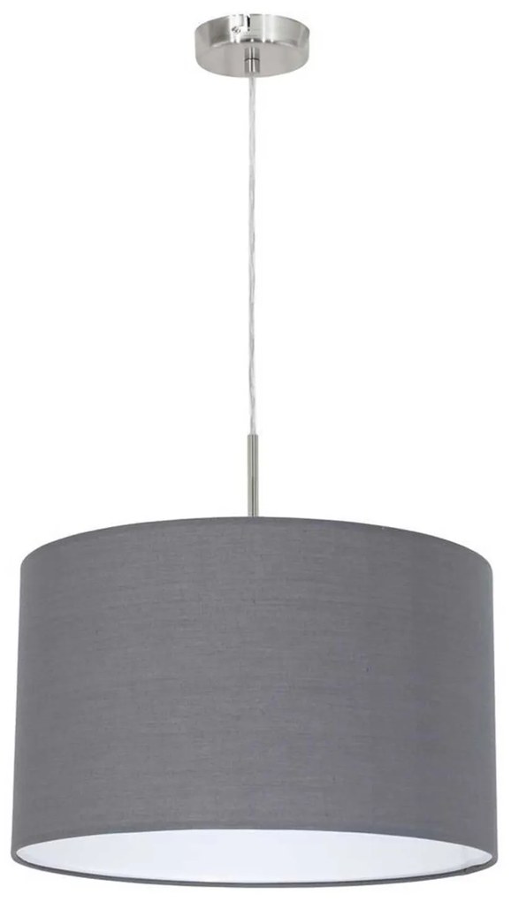 Φωτιστικό Οροφής Pasteri 31573 Grey Eglo Metal, Fabric
