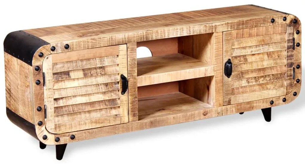 vidaXL Έπιπλο Τηλεόρασης 120 x 30 x 50 εκ. από Ακατέργαστο Ξύλο Μάνγκο