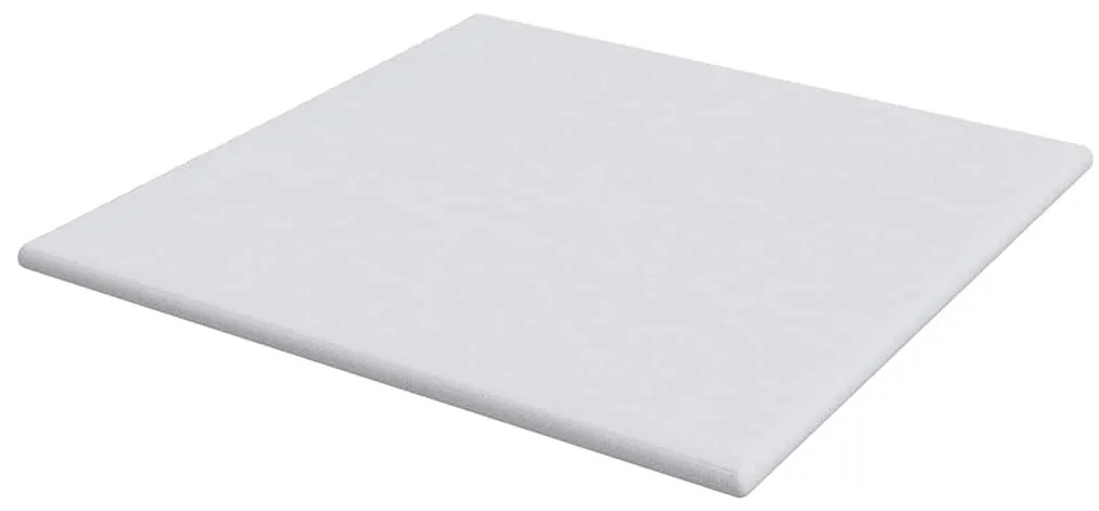 vidaXL Στρώμα επικάλυψης Λευκό 200 x 200 x 6 εκ Υφασμα Jacquard