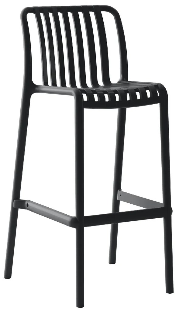ΣΚΑΜΠΟ BAR ARTELIBRE TAHITI ΜΑΥΡΟ PP 47X38X102CM