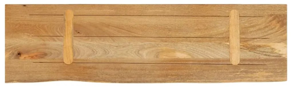 vidaXL Επιφάνεια Τραπεζιού 100x40x2,5 εκ. Live Edge Μασίφ Ξύλο Μάνγκο