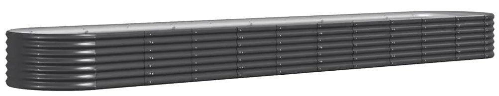 vidaXL Ζαρντινιέρα Ανθρακί 440x80x36 εκ Ατσάλι με Ηλεκτρ. Βαφή Πούδρας