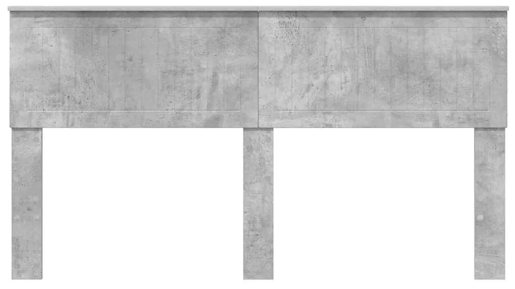 vidaXL Κεφαλάρι με κεφαλάρι Σκυρόδεμα Γκρι 160 cm Επεξεργασμένο ξύλο