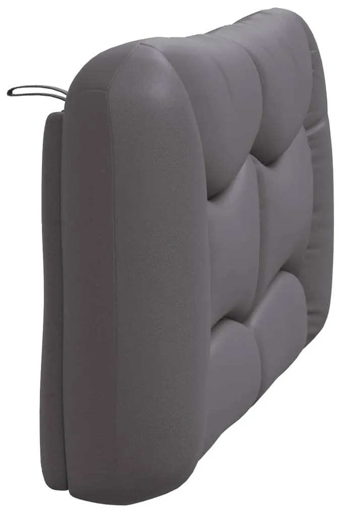 vidaXL Μαξιλάρι για Κεφαλάρι Hvar Γκρι 120 εκ. από Συνθετικό Δέρμα