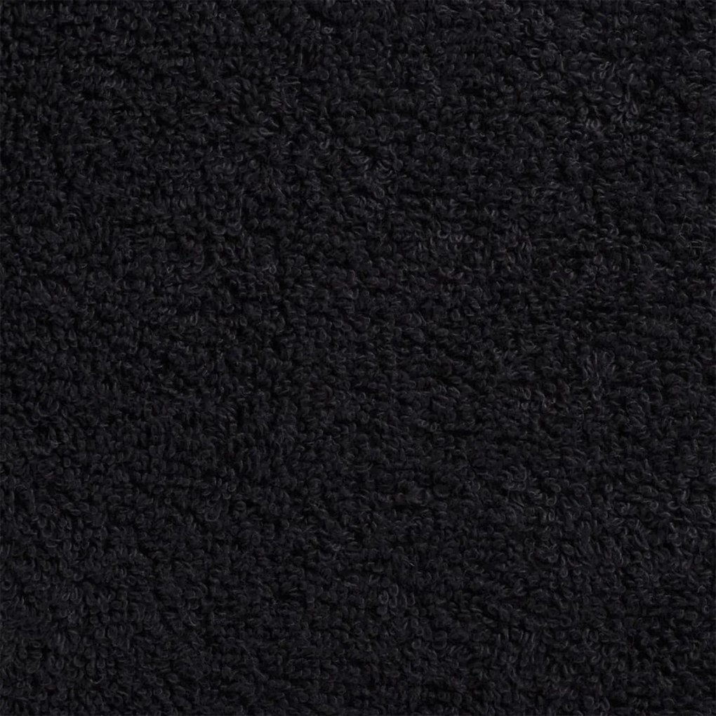 vidaXL Πετσέτες 2 pcs Μαύρο 15 x 21 cm Βαμβάκι