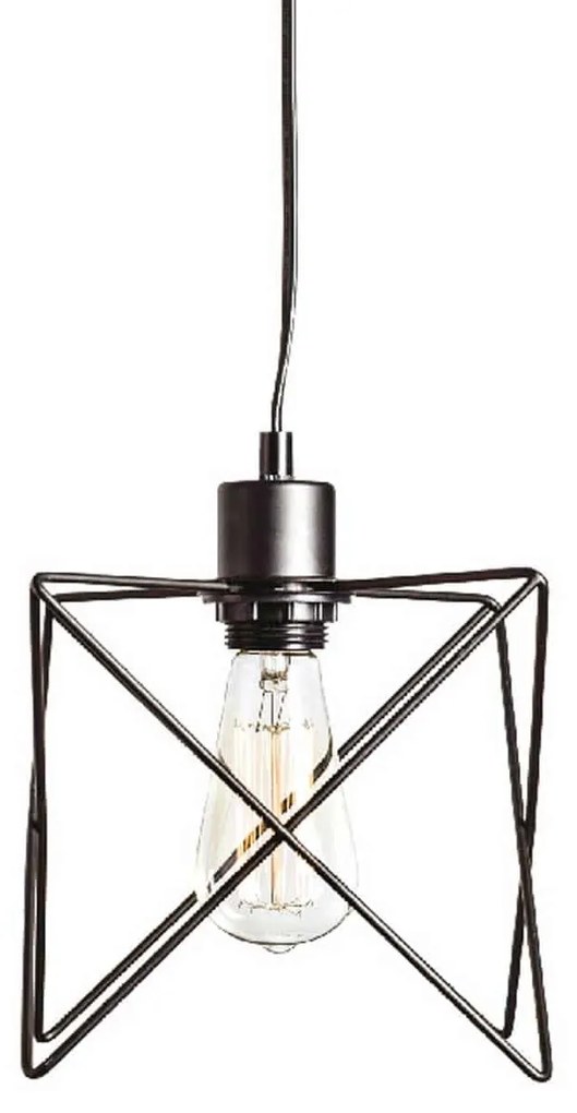 Φωτιστικό Οροφής Vintage KS1462P1BK Black Metal