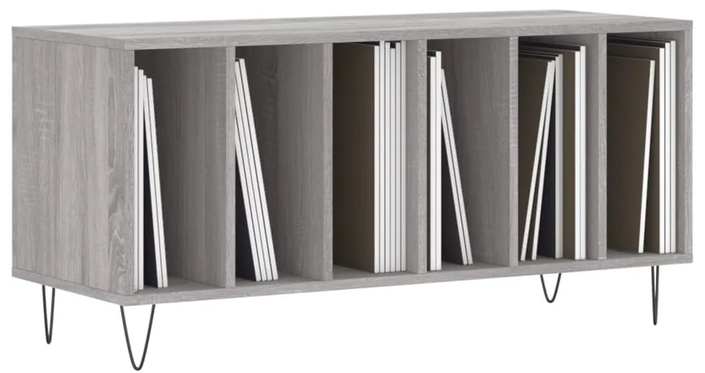 vidaXL Έπιπλο Δίσκων Γκρι Sonoma 100x38x48 εκ. από Επεξεργασμένο Ξύλο