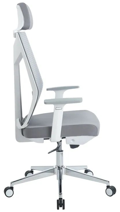 Καρέκλα γραφείου διευθυντή Commend pakoworld λευκό - γκρι