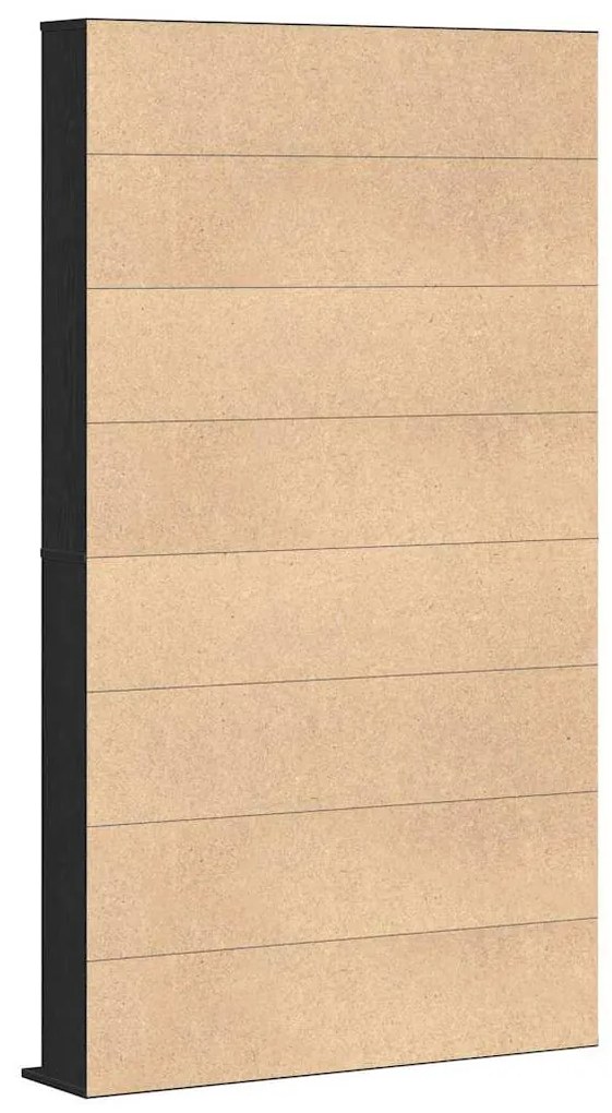 vidaXL Ντουλάπι CD Μαύρη δρυς 101 x 23 x 177.5 εκ Επεξεργασμένο ξύλο