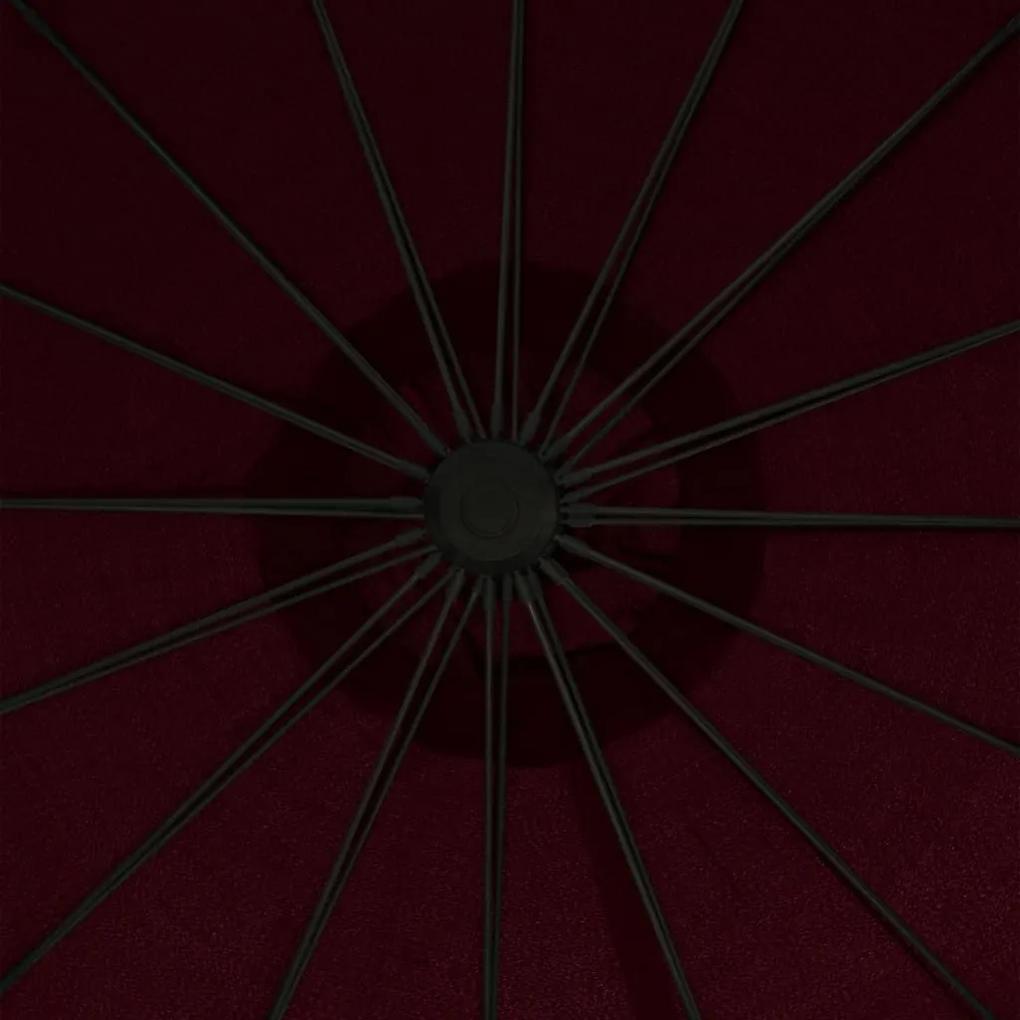 Ομπρέλα Κρεμαστή Μπορντό 3 μ. με Ιστό Αλουμινίου - Κόκκινο