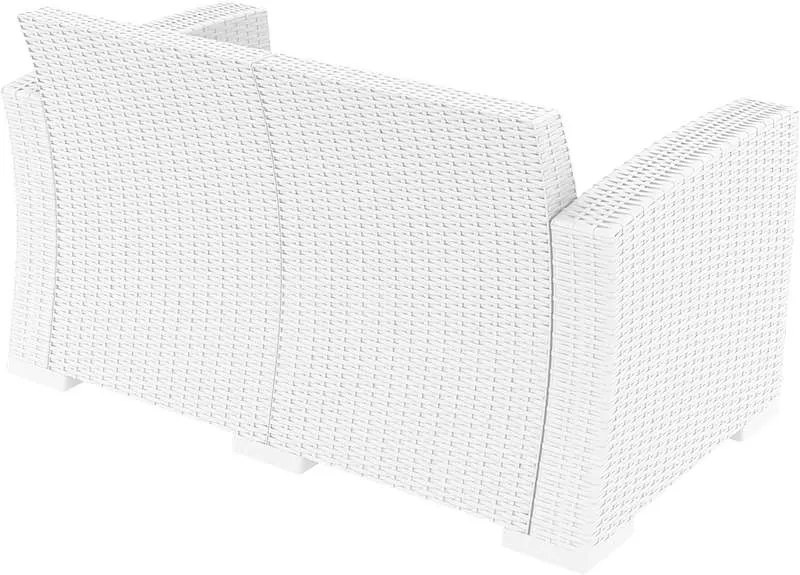Καναπές Monaco 2Θέσιος White Πολυπροπυλενίου 140X79X79εκ.