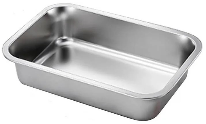 Ανοξείδωτο ορθογώνιο βαθύ ταψί Βιομάρ με διαστάσεις 38.5x27.5x7.5cm