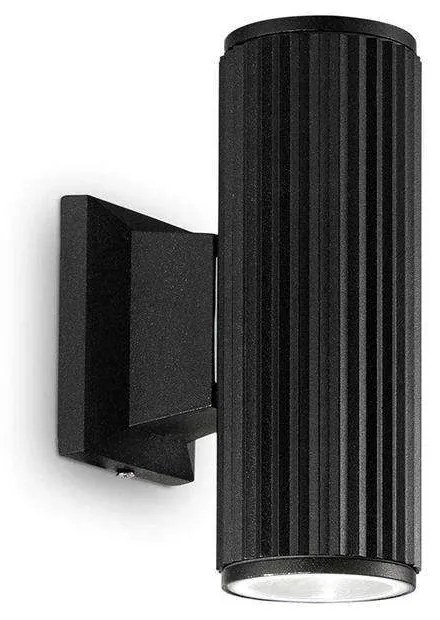 Φωτιστικό Τοίχου Base 129433 6,5x11,5x18cm 2xGU10 28W Black Ideal Lux