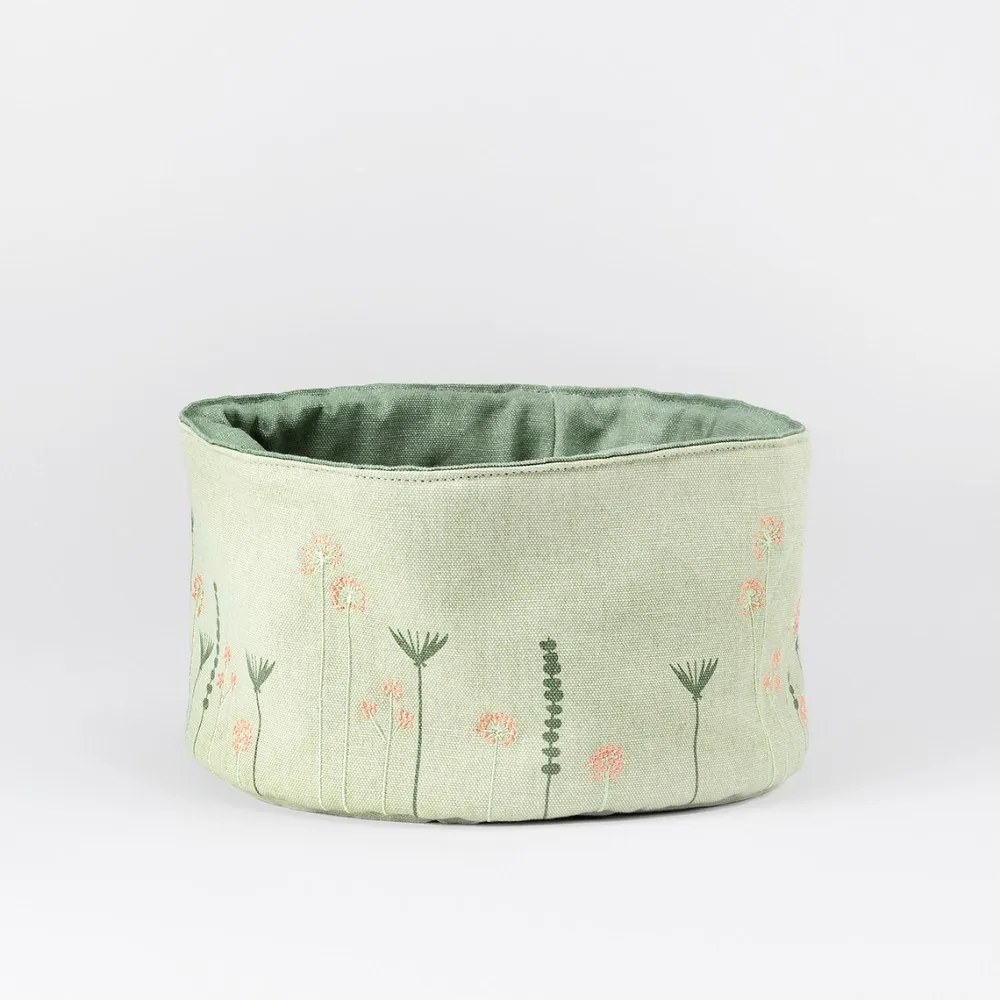 Ψωμιέρα Eastern RD0017477 Φ23,5x13,5cm Light Green Raeder Polyester,Βαμβάκι