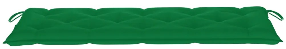 vidaXL Παγκάκι Κήπου Στοιβαζόμενο 159 εκ. Μασίφ Ξύλο Teak με Μαξιλάρι