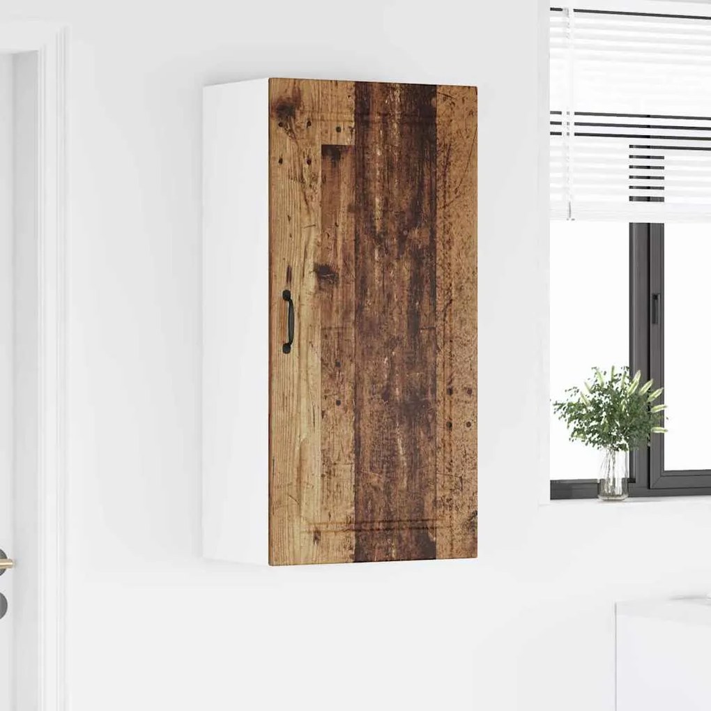 vidaXL Κρεμαστό ντουλάπι κουζίνας με ράφι Παλιό Ξύλο 50 x 31 x 100 εκ.