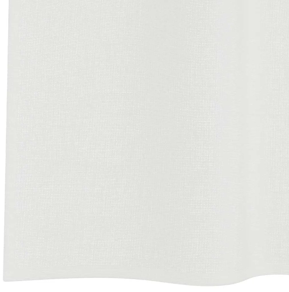 vidaXL Κουρτίνες Voile με βρόχους 2 τεμάχια Λευκό 140x260 cm