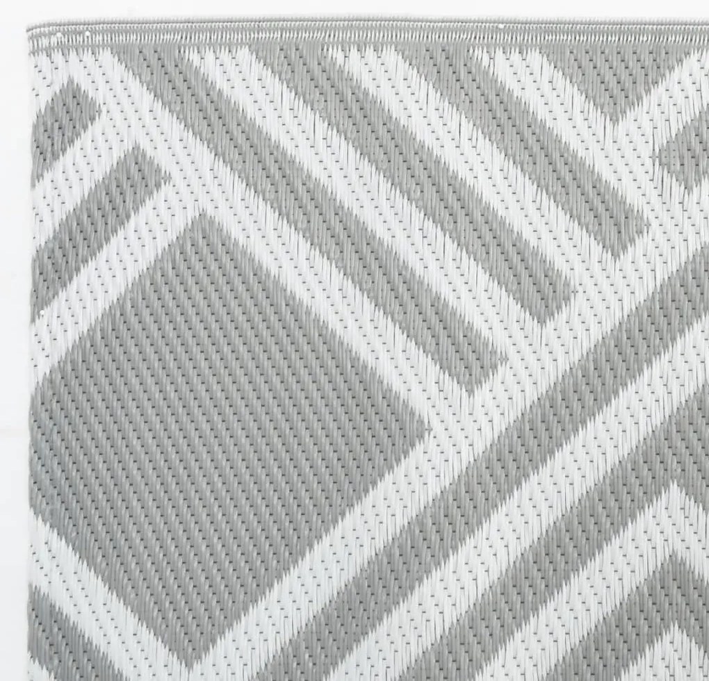 vidaXL Χαλί εξωτερικού χώρου ARAKIL γκρι 80x150 cm PP