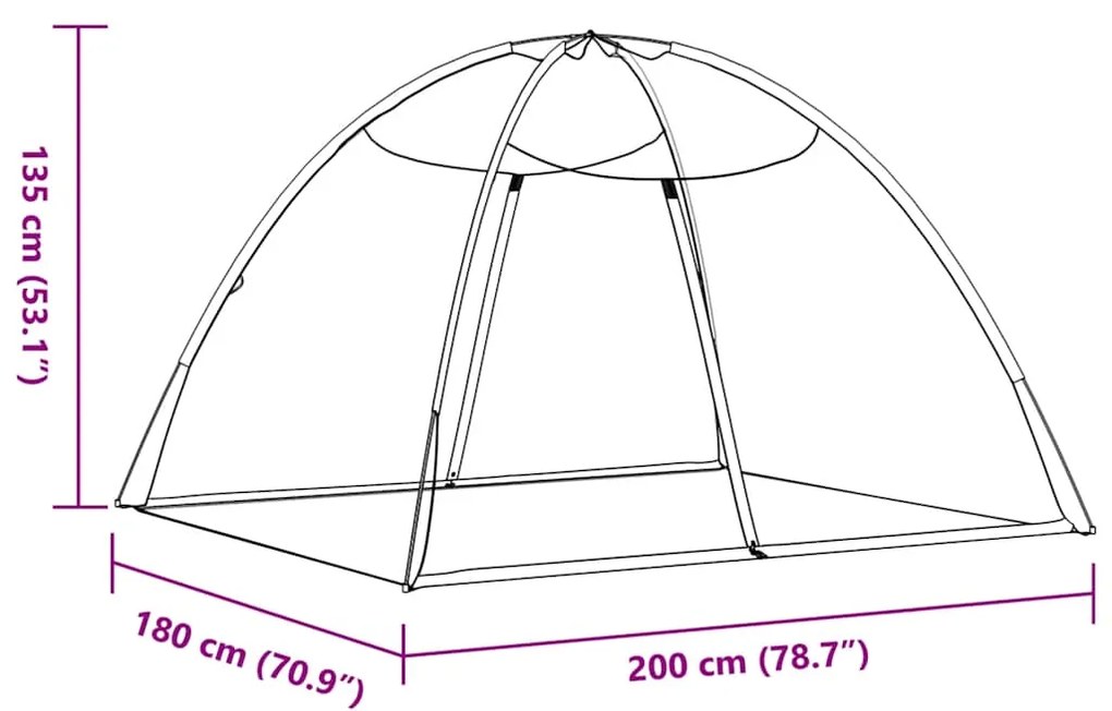 ΚΟΥΝΟΥΠΙΕΡΑ MONGOLIA ΜΕ ΠΟΡΤΕΣ 200 ΔΙΧΤΥ ΛΕΥΚΟ 200X180X135 ΕΚ. 4010048