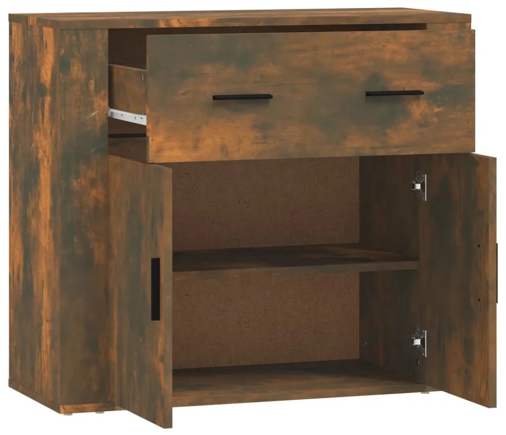 vidaXL Ντουλάπι Καπνιστή Δρυς 80x33x70 εκ. από Επεξεργασμένο Ξύλο