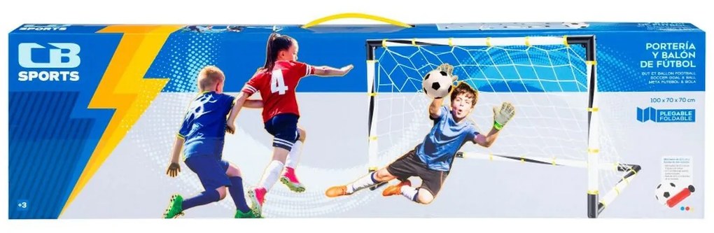 Τέρμα Ποδοσφαίρου Colorbaby Εύκαμπτο 100 x 70 x 70 cm (x2)