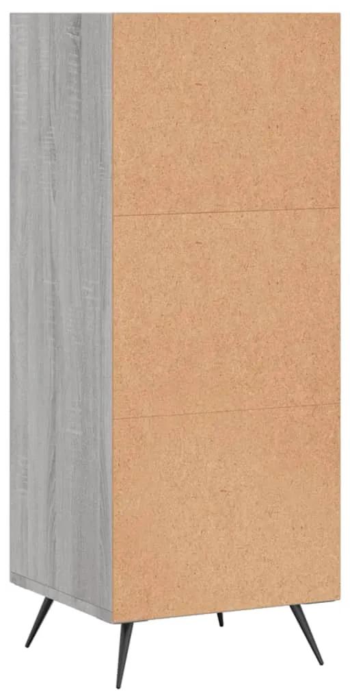 vidaXL Ραφιέρα Γκρι Sonoma 34,5 x 32,5 x 90 εκ. από Επεξεργασμένο Ξύλο