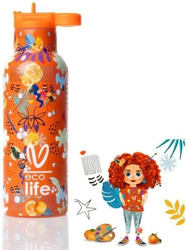 Ecolife Θερμός – Μπουκάλι X Vasiliki 500ml Ice 33-BO-2322