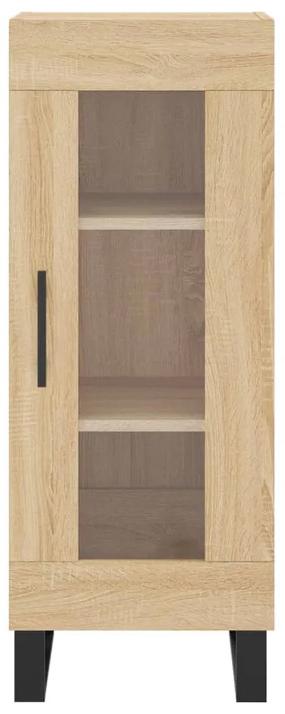 vidaXL Μπουφές Sonoma δρυς 34,5 x 34 x 180 εκ. από Επεξεργασμένο Ξύλο