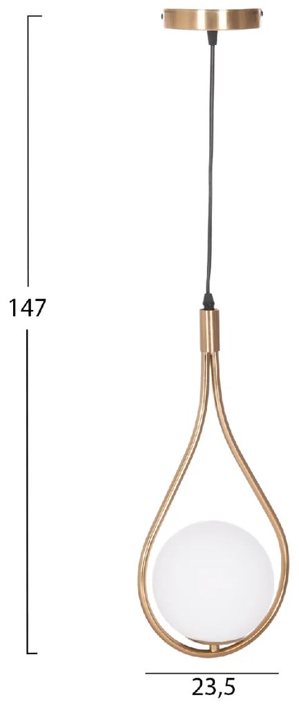 ΦΩΤΙΣΤΙΚΟ ΟΡΟΦΗΣ DROPLET HM7503.12 ΜΕΤΑΛΛΟ ΣΕ ΧΡΥΣΟ-ΛΕΥΚΟΣ ΓΛΟΜΠΟΣ 23,5x12x147Υεκ.