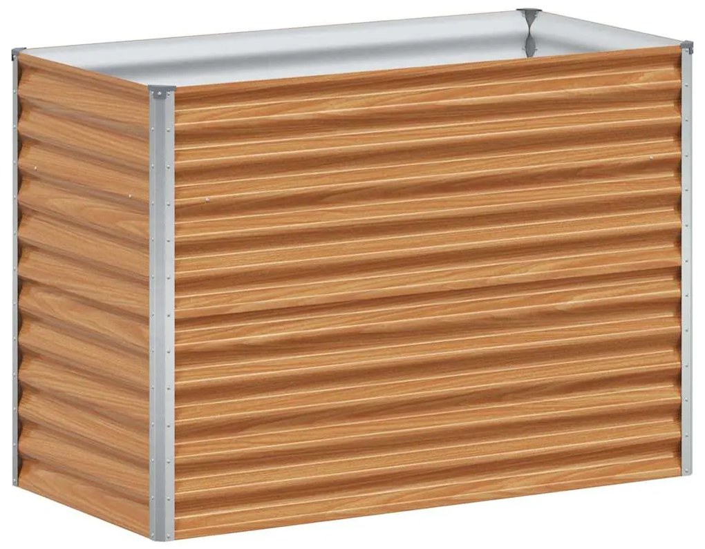 vidaXL Υπερυψωμένη Ζαρντινιέρα 98 x 50 x 68 εκ. Επικαλυμμένος Χάλυβας