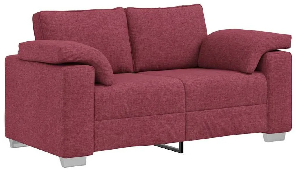 vidaXL Καναπές Κόκκινο 160 x 77 x 82 εκ ύφασμα