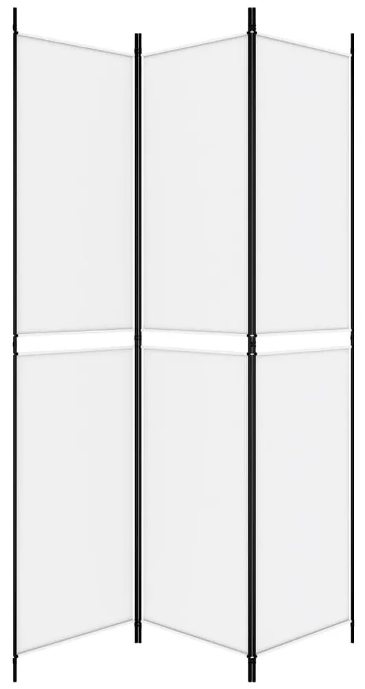 vidaXL Διαχωριστικό Δωματίου με 3 Πάνελ Λευκό 150x220 εκ. Υφασμάτινο