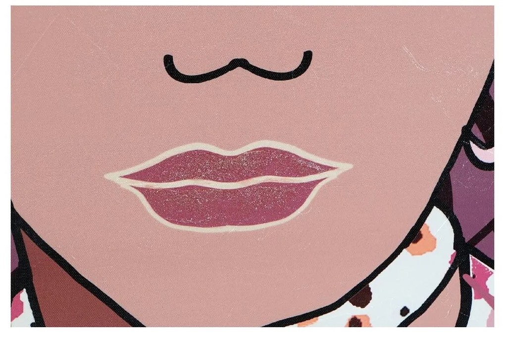 Καμβάς DKD Home Decor African Τζίντζερ Καμβάς 80 x 3 x 120 cm