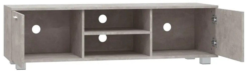vidaXL Έπιπλο Τηλεόρασης Γκρι Σκυροδέματος 140x40,5x35 εκ. Επεξ. Ξύλο